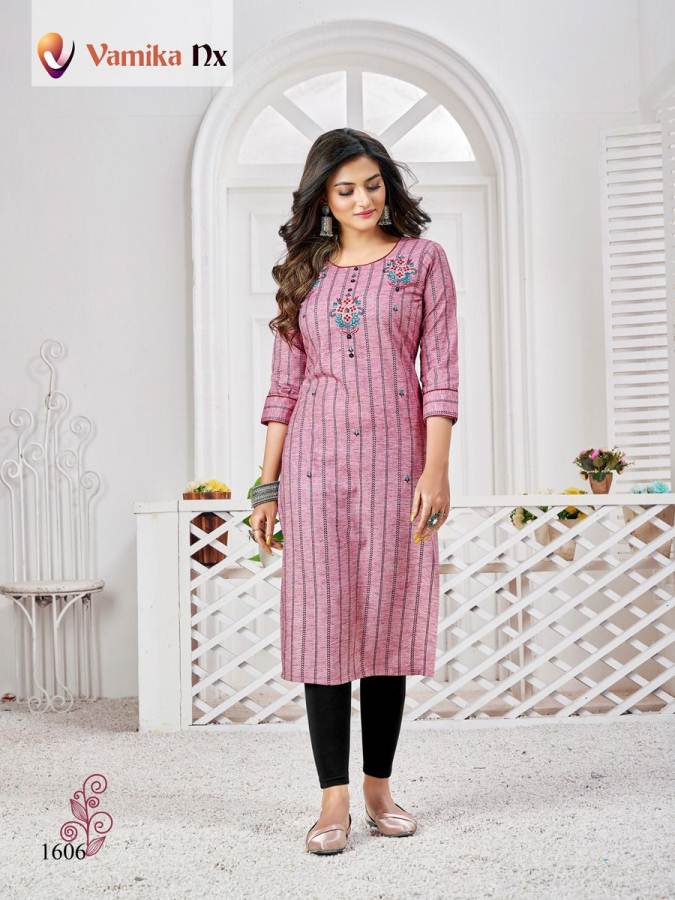 Vamika Nx Alexa Fancy Ethnic Wear Cotton Printed Kurti Collection